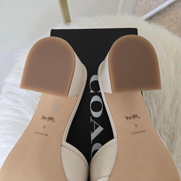 Coach Marcey leather heel sandal slide BRAND NEW! size 9 - Picture 11 of 14
